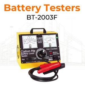 Durst BT‑2003F adalah battery load tester fan‑cooled yang dirancang untuk baterai 6V & 12V di lingkungan industri berat.