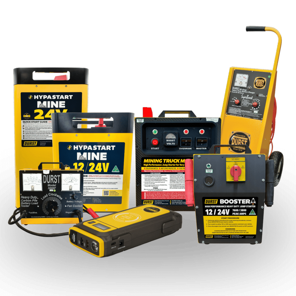compilation of durst jump starter for heavy transportation and personal jump starter